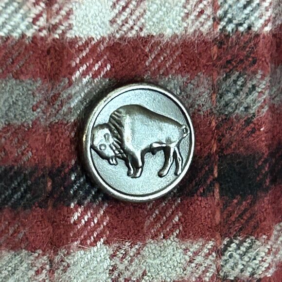 Mountain Khakis Heavy Duty Flannel Mens L Button Up Shirt Logo 100% Cotton - Picture 7 of 16